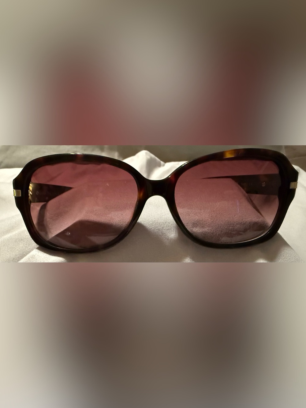 Primary Tortoiseshell Frame Sunglasses with Pink Gradient Lenses